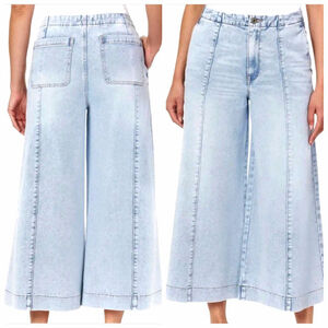 Kensie Jeans The Kaya High Rise Wide Leg Ankle 10 30